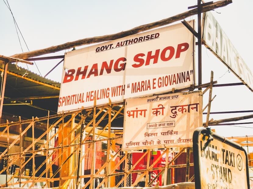 Bhang shop in Jaisalmer, India