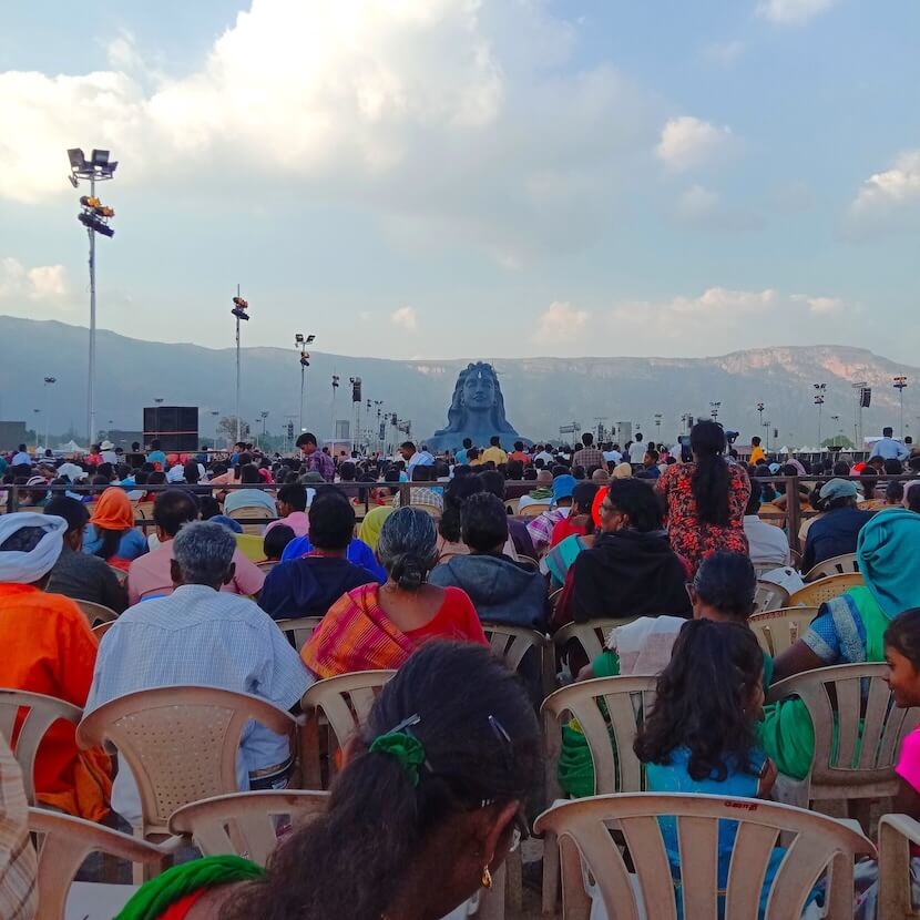 People gathered for Maha Shivaratri in India